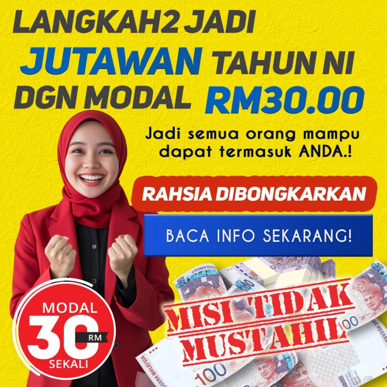 Join affiliated dengan modal rm 30 sahaja..