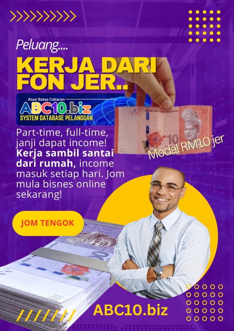Jana pendapatan dengan rm 10 sahaja